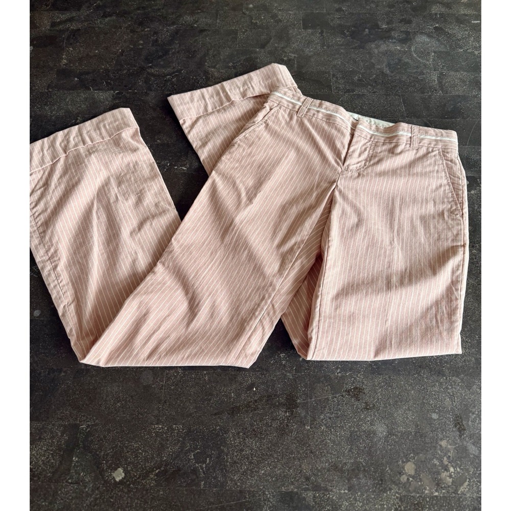 Marc Jacobs Flush Pink Pinstripe Straight Leg Trousers M151008‎ Size 0 NEW